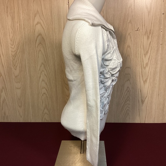 White House Black Market zip front sweater womens size small - Picture 3 of 11